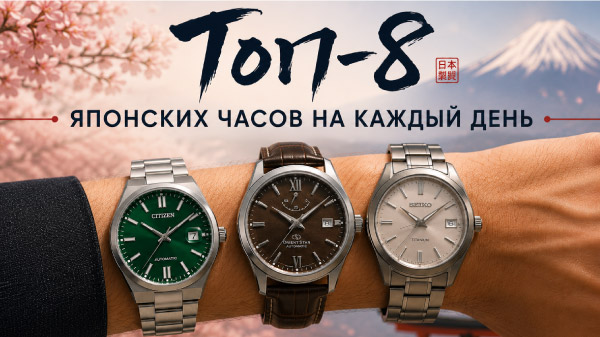 ТОП-8 японских часов на каждый день