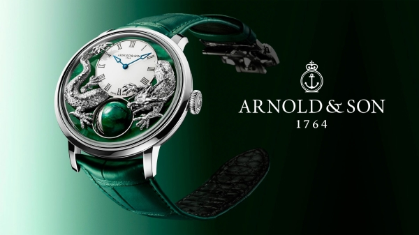 Arnold & Son Luna Magna Platinum Dragon Verdite: дракон, Луна и искусство ручной гравировки
