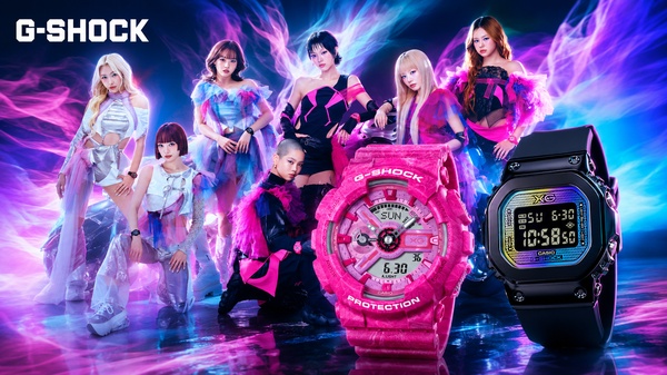 G-Shock x XG: радужное стекло и розовый мрамор, июнь 2026