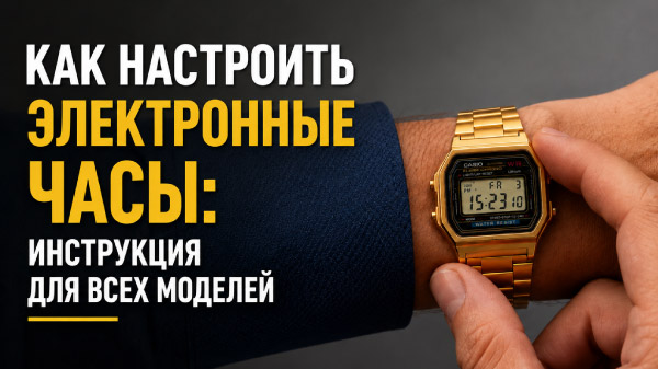 Как настроить электронные часы: инструкция для всех моделей