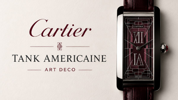 Cartier представил Tank Americaine Art Deco с новым художественным циферблатом