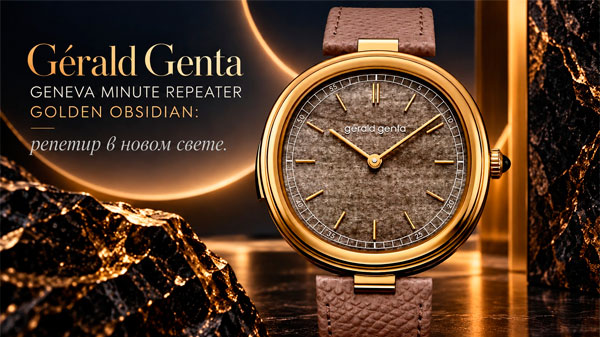 Gerald Genta Geneva Minute Repeater Golden Obsidian: репетир в новом свете